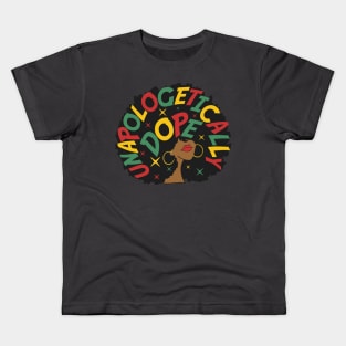 Black woman dope Kids T-Shirt